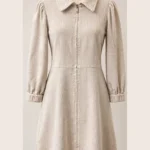 Featured thumbnail for 'Part Two' dress in cream corduroy – Size 36 (S)