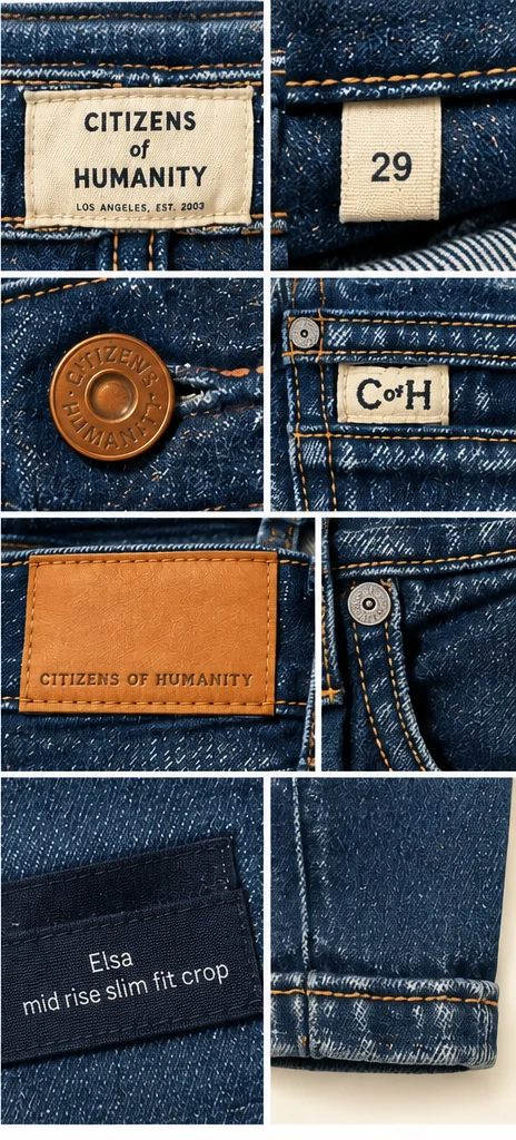 Image for Citizens of Humanity jeans – Elsa Mid-Rise Slim Fit Crop | Size 29