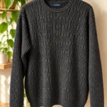 Featured thumbnail for Chandail IZOD en coton texturé – Gris charbon | Médium