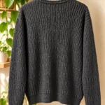 Thumbnail for Chandail IZOD en coton texturé – Gris charbon | Médium