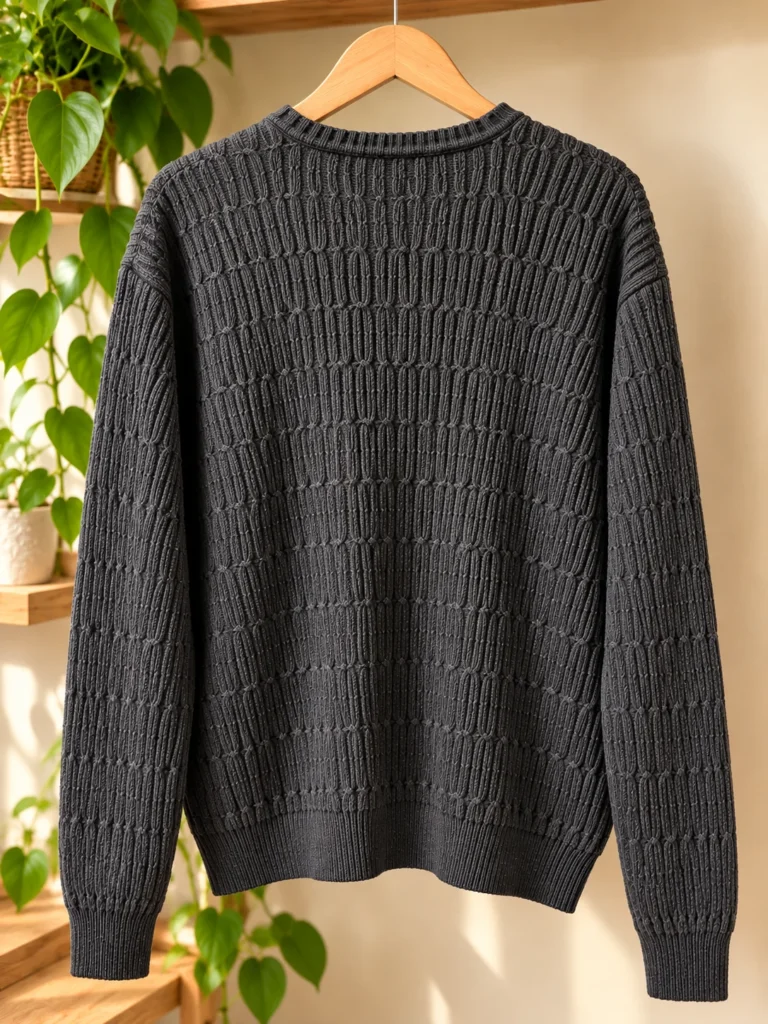 Image for Chandail IZOD en coton texturé – Gris charbon | Médium