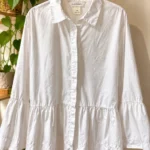 Featured thumbnail for Blouse blanche Club Monaco – 100 % coton – Taille L