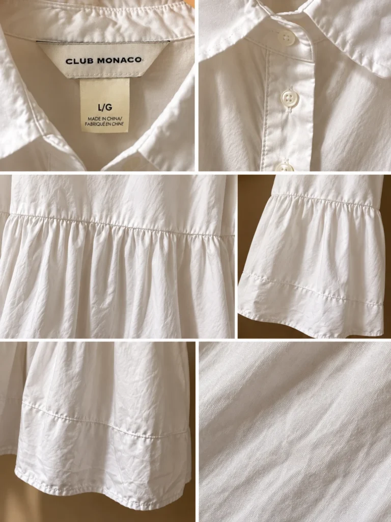 Image for Blouse blanche Club Monaco – 100 % coton – Taille L