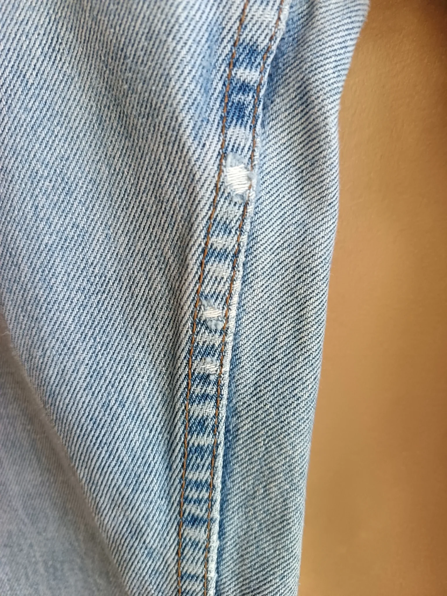 Image for Jean bleu Ikeda Vintage 100% coton.