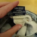 Thumbnail for Jean bleu Ikeda Vintage 100% coton.