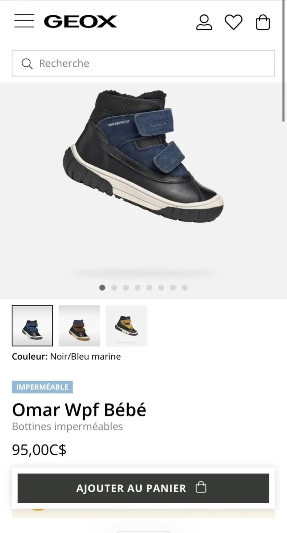 Image for Botte geox grnadeur 10 tout petit NEUVE