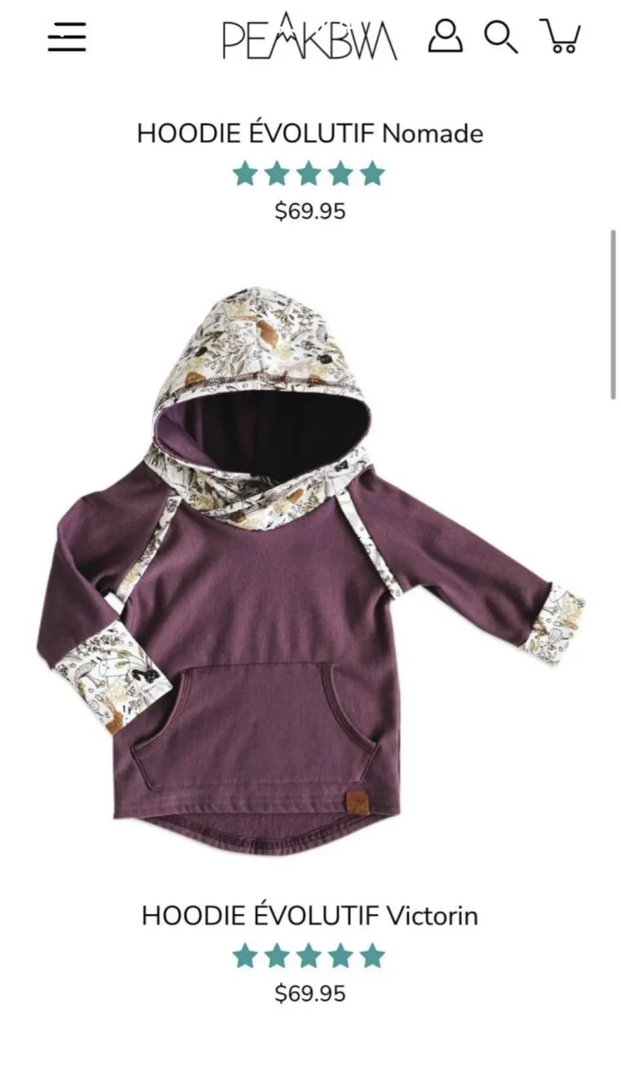 Image for Coton ouate enfant évolutif 3-5 ans fait au QC