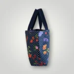 Thumbnail for Sac fourre-tout Oscar de La Renta en toile à motifs floraux et à pois