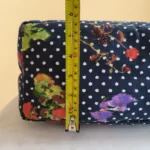 Thumbnail for Sac fourre-tout Oscar de La Renta en toile à motifs floraux et à pois
