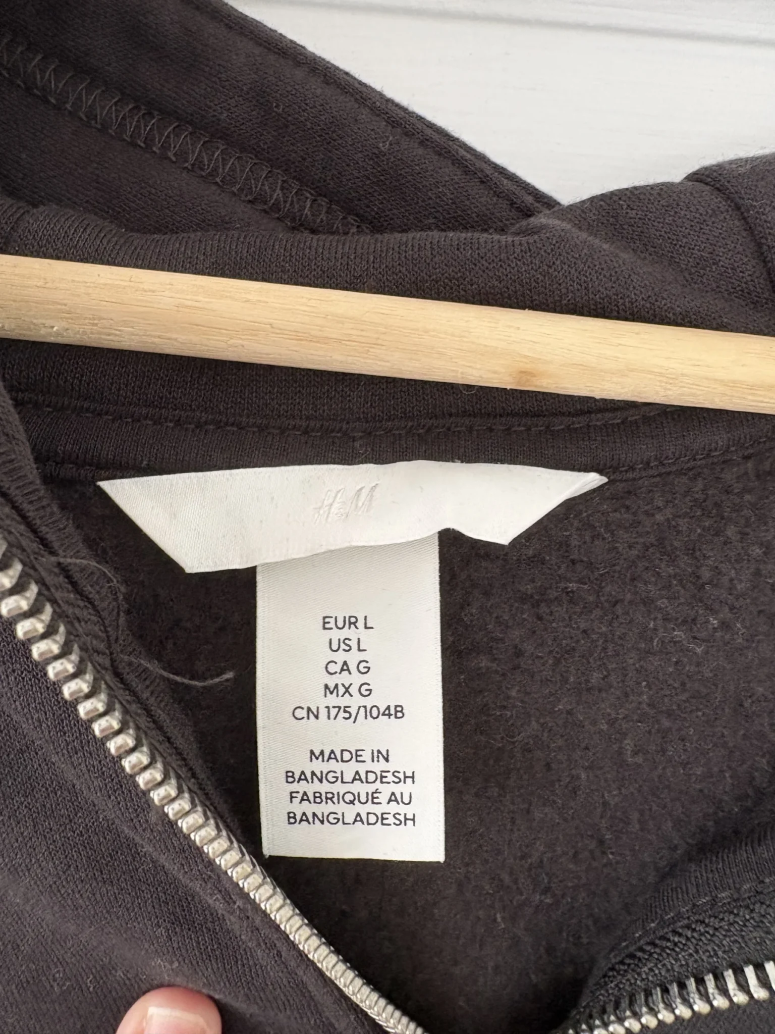 Image for Brand-new black H&M fleece jacket