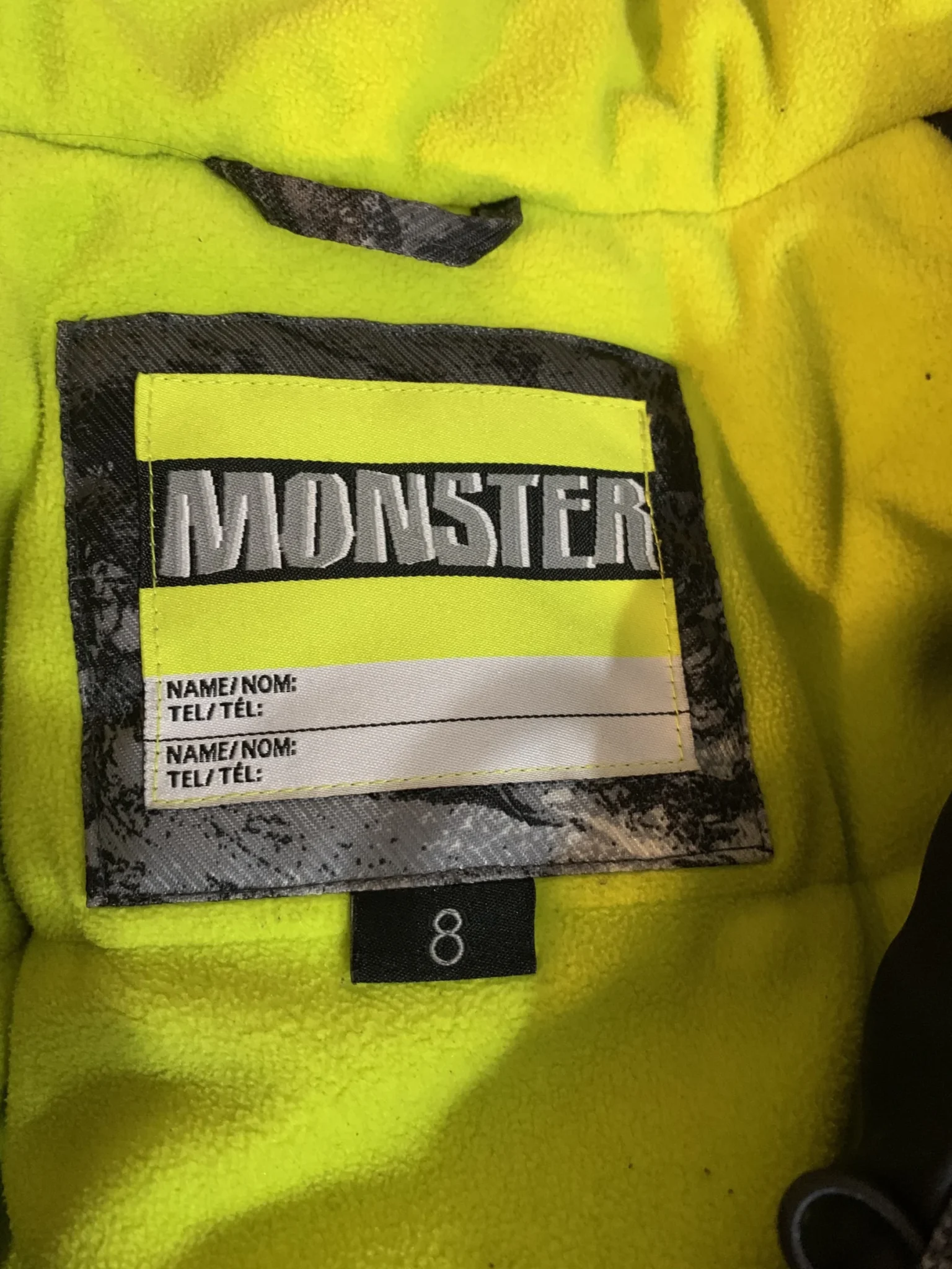 Image for Manteau d'hiver / ski Monster – Garçon – Taille 8 ans – Impeccable