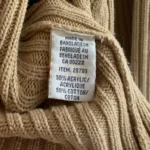 Thumbnail for Cardigan vintage beige en maille torsadée – Tradition Sears – Taille M (État Neuf)