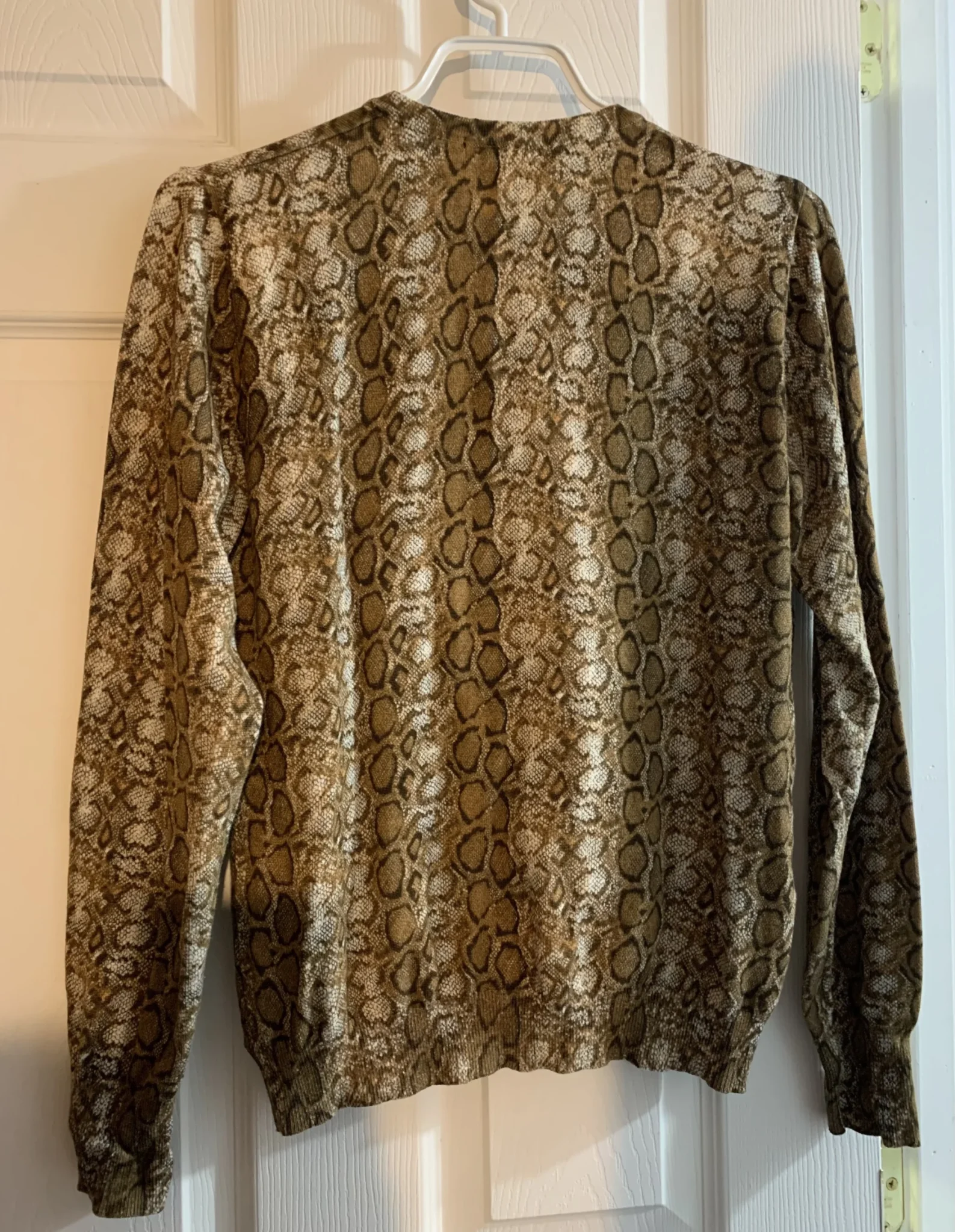 Image for Cardigan Ava Paige imprimé serpent – Taille M (Excellent état)
