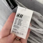 Thumbnail for Grande écharpe grise à carreaux neuve H&M
