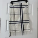 Featured thumbnail for GAP cream and navy checked scarf
