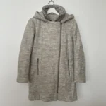 Thumbnail for Manteau Soia & Kyo gris chiné à capuchon – XS