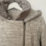 Thumbnail for Manteau Soia & Kyo gris chiné à capuchon – XS