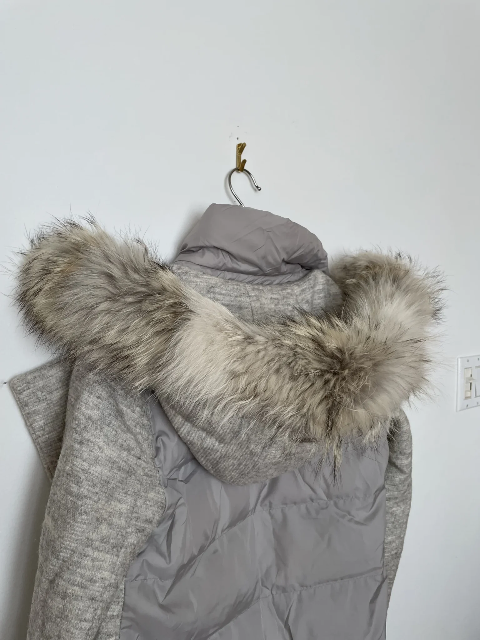 Image for Manteau Soia & Kyo gris chiné à capuchon – XS