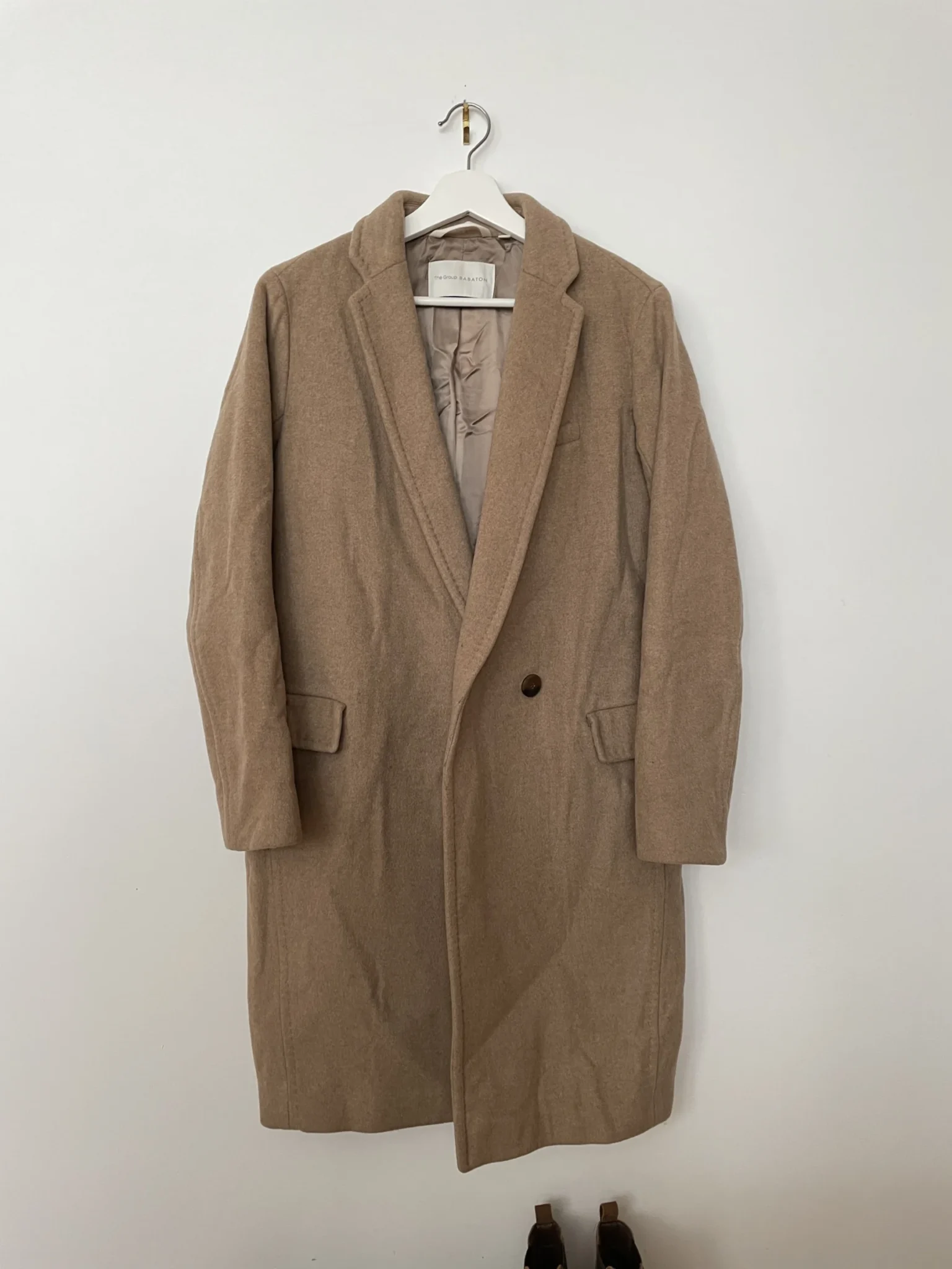 Image for Manteau long Babaton camel xs