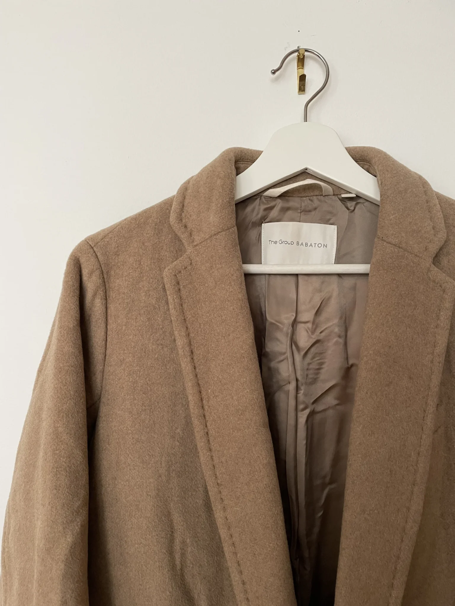 Image for Manteau long Babaton camel xs