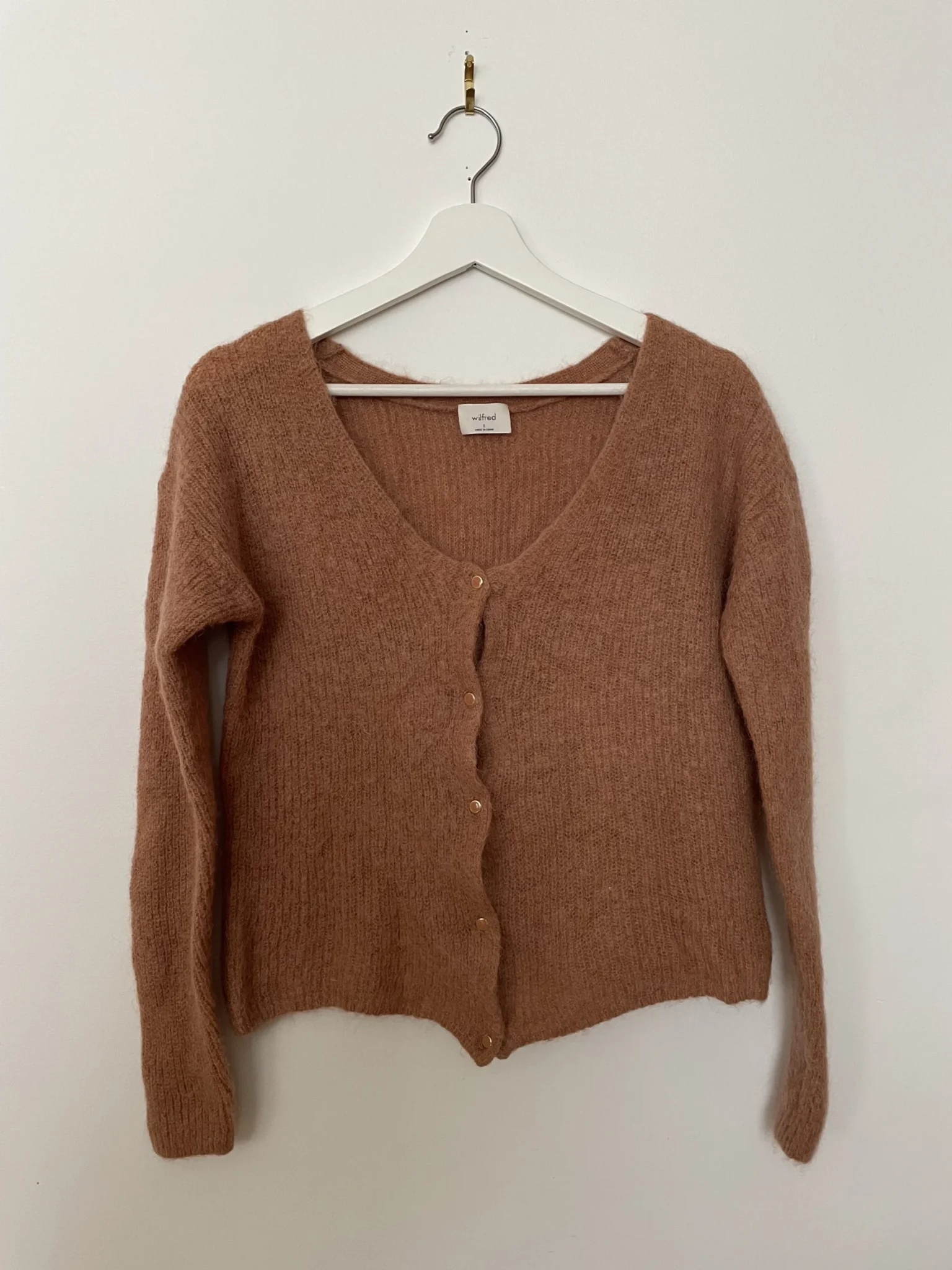Featured image for Cardigan Wilfred alpaga et mohair S