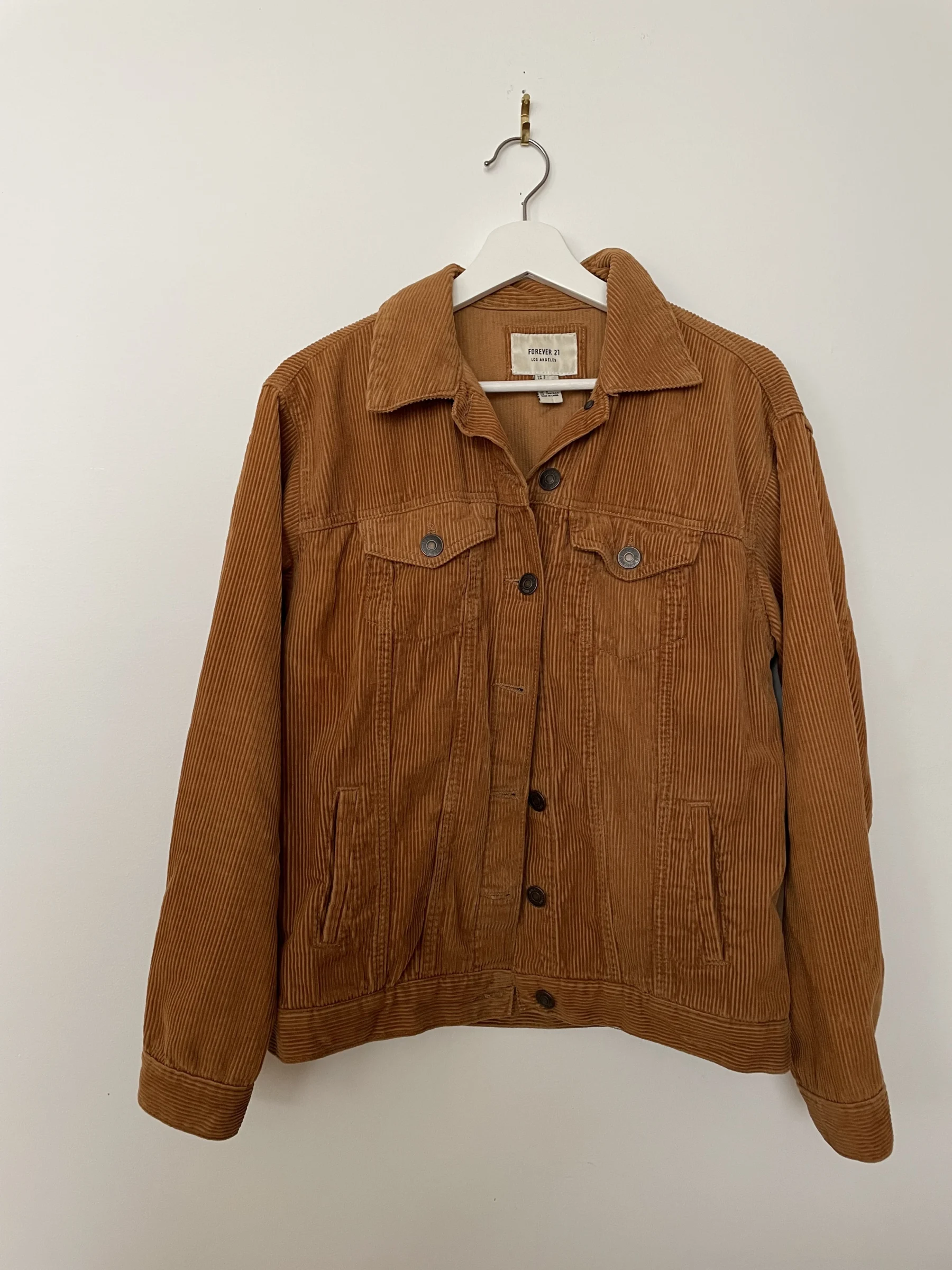 Jacket corduroy rouille Forever XXI seconde main