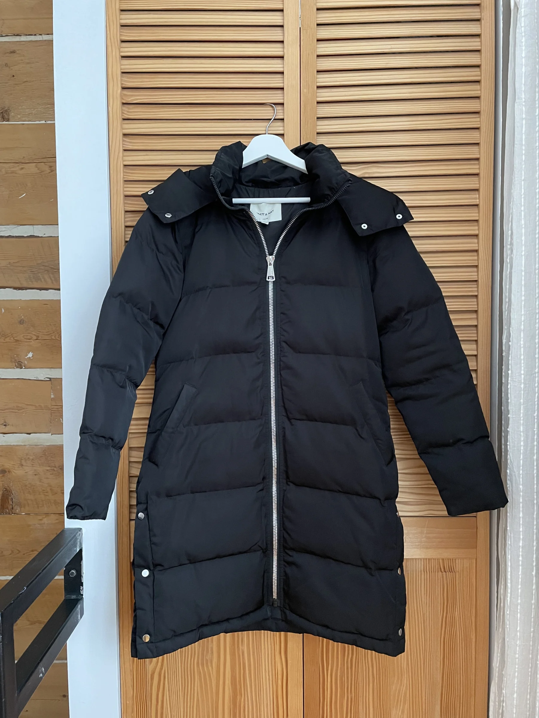 Puffer noir long Matt & Natt Matt and Nat seconde main