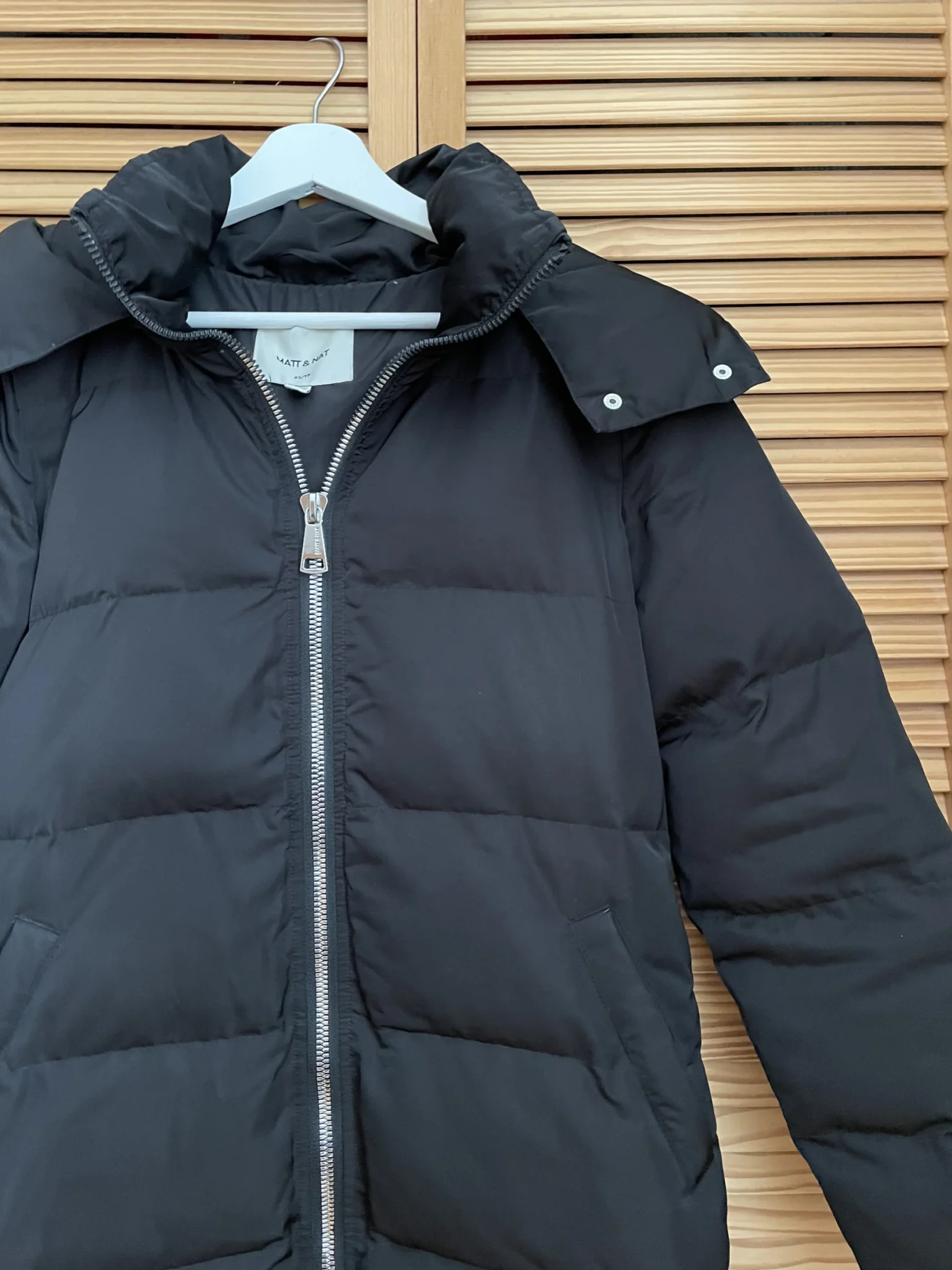 Image for Puffer noir long Matt & Natt