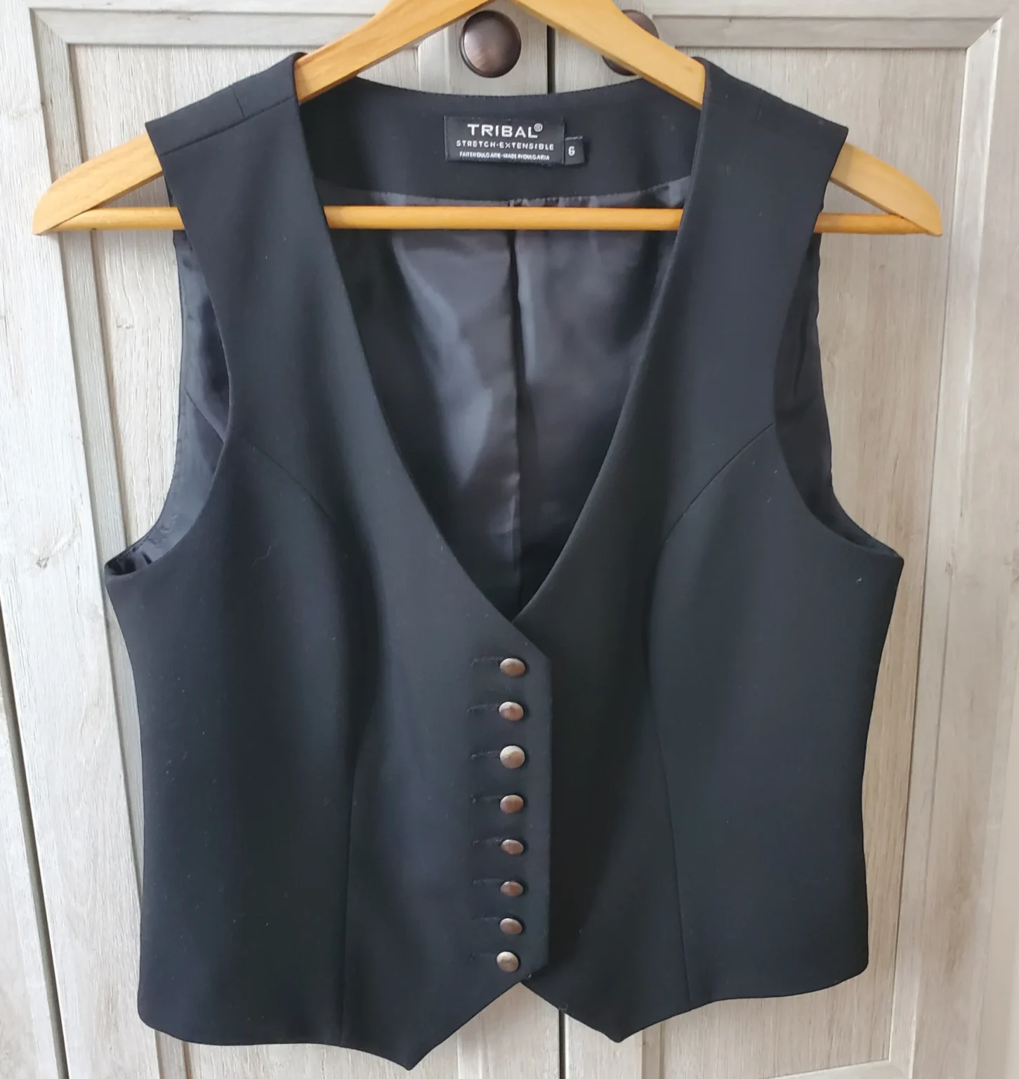 Image for Black stretchy waistcoat