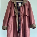 Thumbnail for Manteau style Barn Jacket/ Manteau utilitaire doublé vintage London Fog Rouge Brique