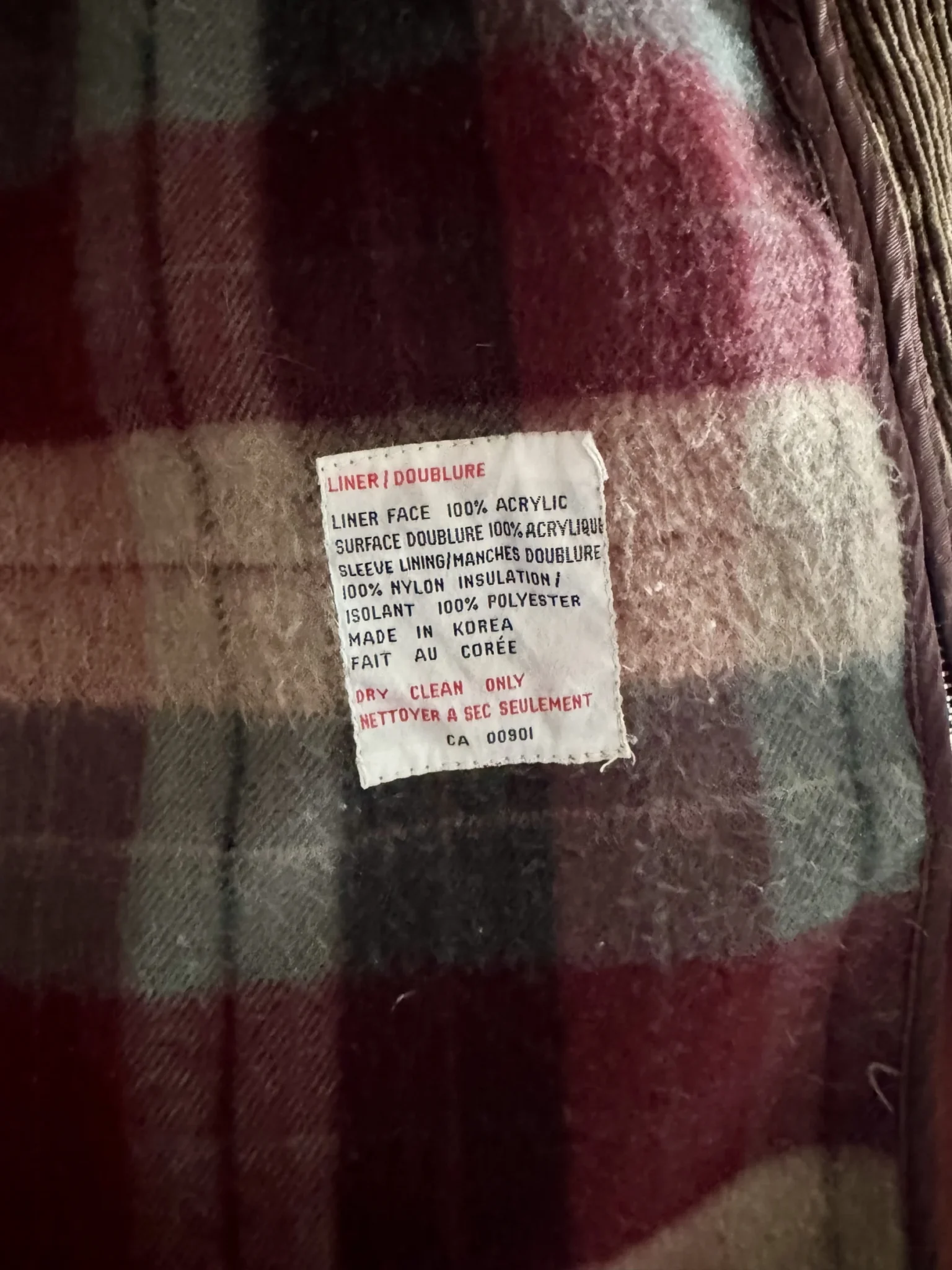 Image for Manteau style Barn Jacket/ Manteau utilitaire doublé vintage London Fog Rouge Brique