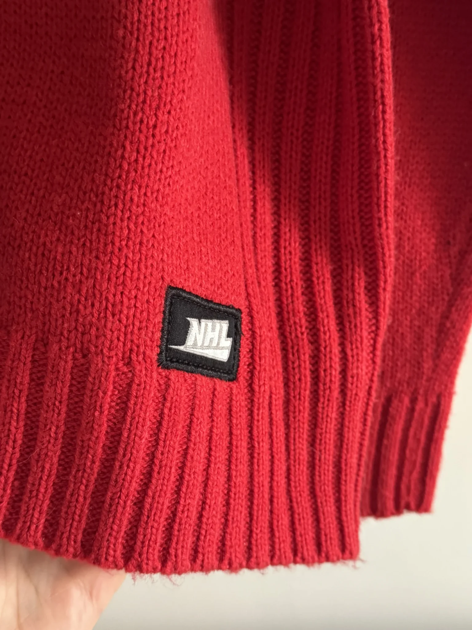 Image for Chandail de hockey en tricot épais col quart de zip officiel de la LNH - Canadiens de Montréal Taille XL