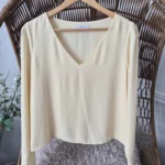 Thumbnail for Lightweight V-neck top