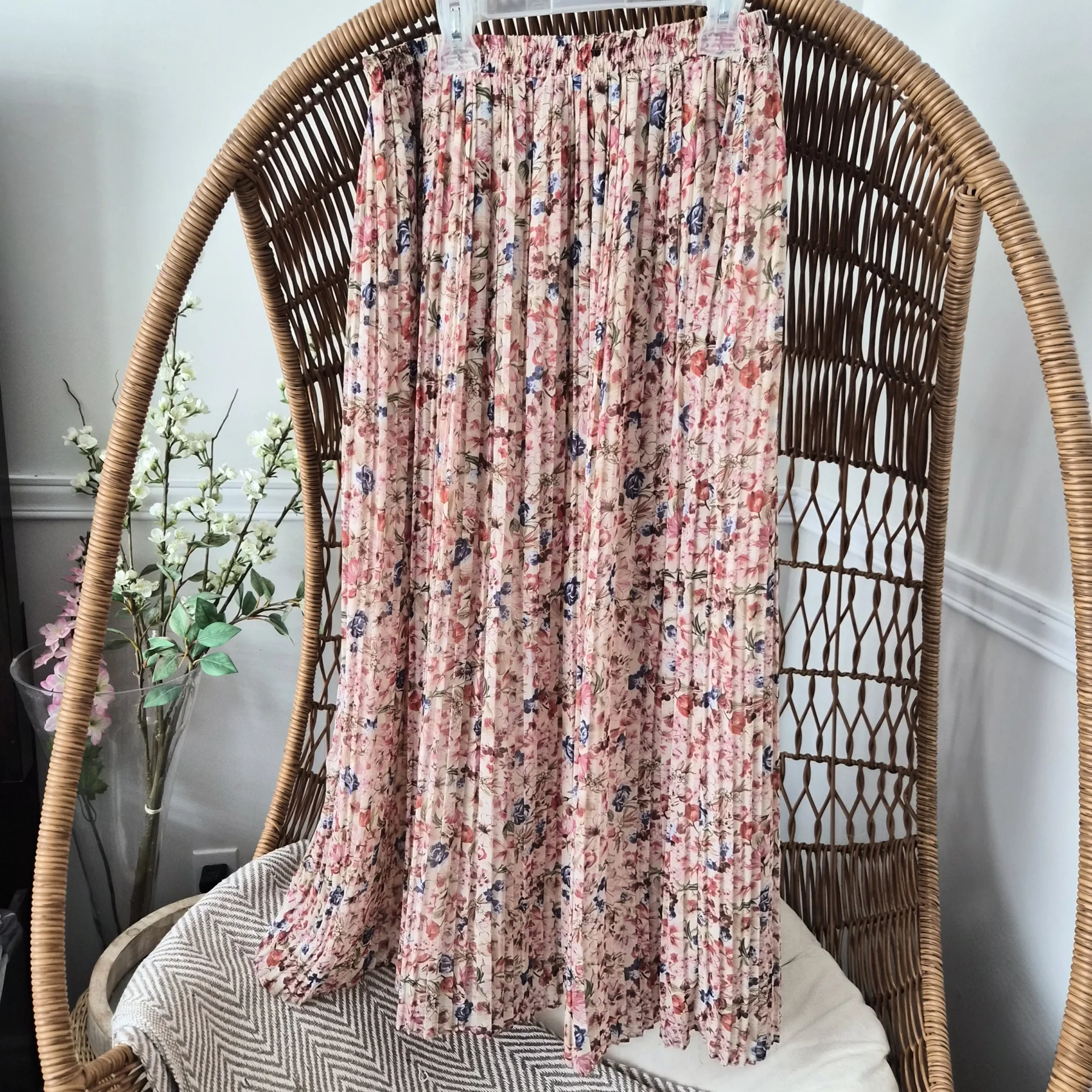 MNG Jupe motif fleuries Mango seconde main