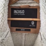 Thumbnail for Indigo manteau effet suede/sherpa