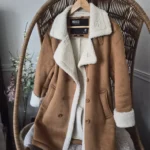 Thumbnail for Indigo manteau effet suede/sherpa