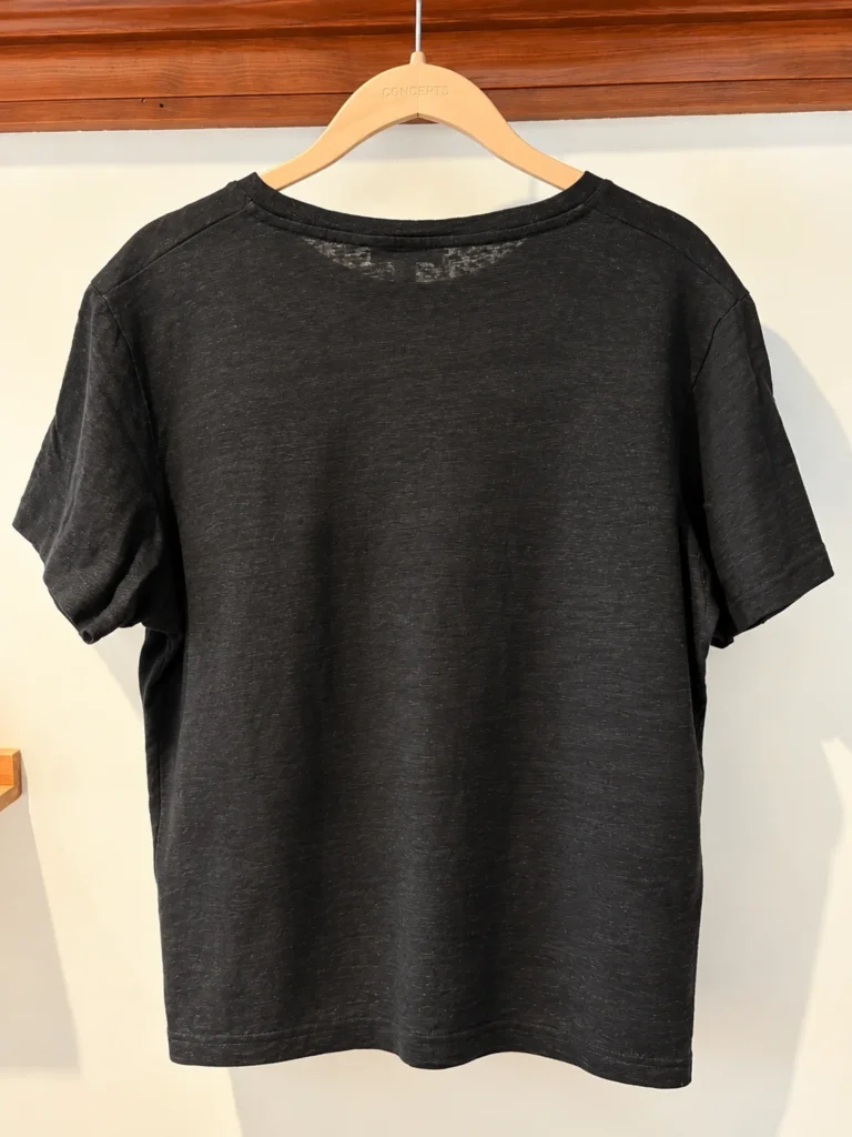 Image for COS – Black 100% linen T-shirt – Size L