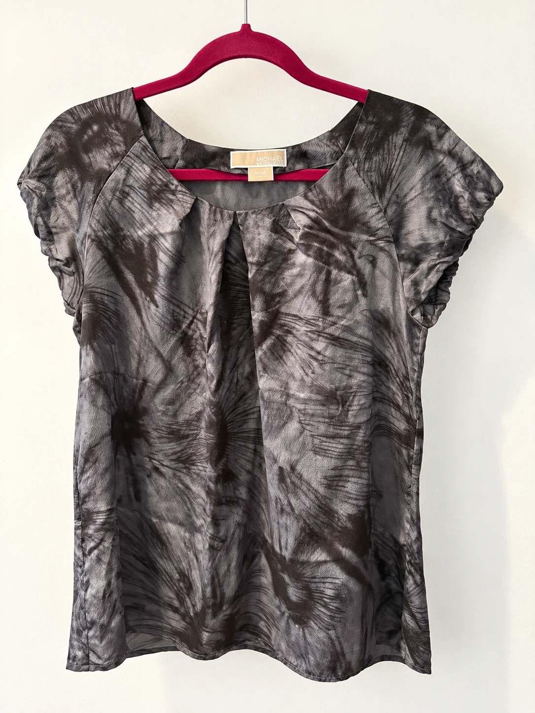 MICHAEL Michael Kors – Blouse 100 % soie – Taille M – Imprimé abstrait Michael Kors seconde main