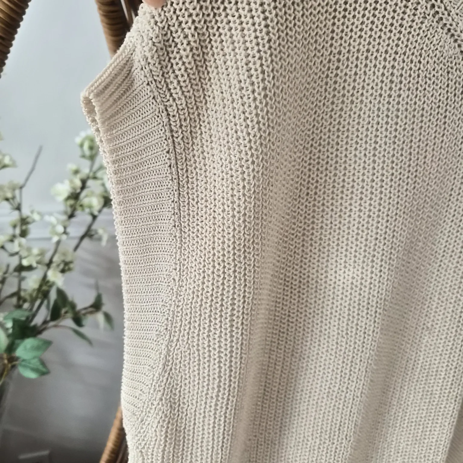Image for Oversized fine-knit top, sizes S–M
