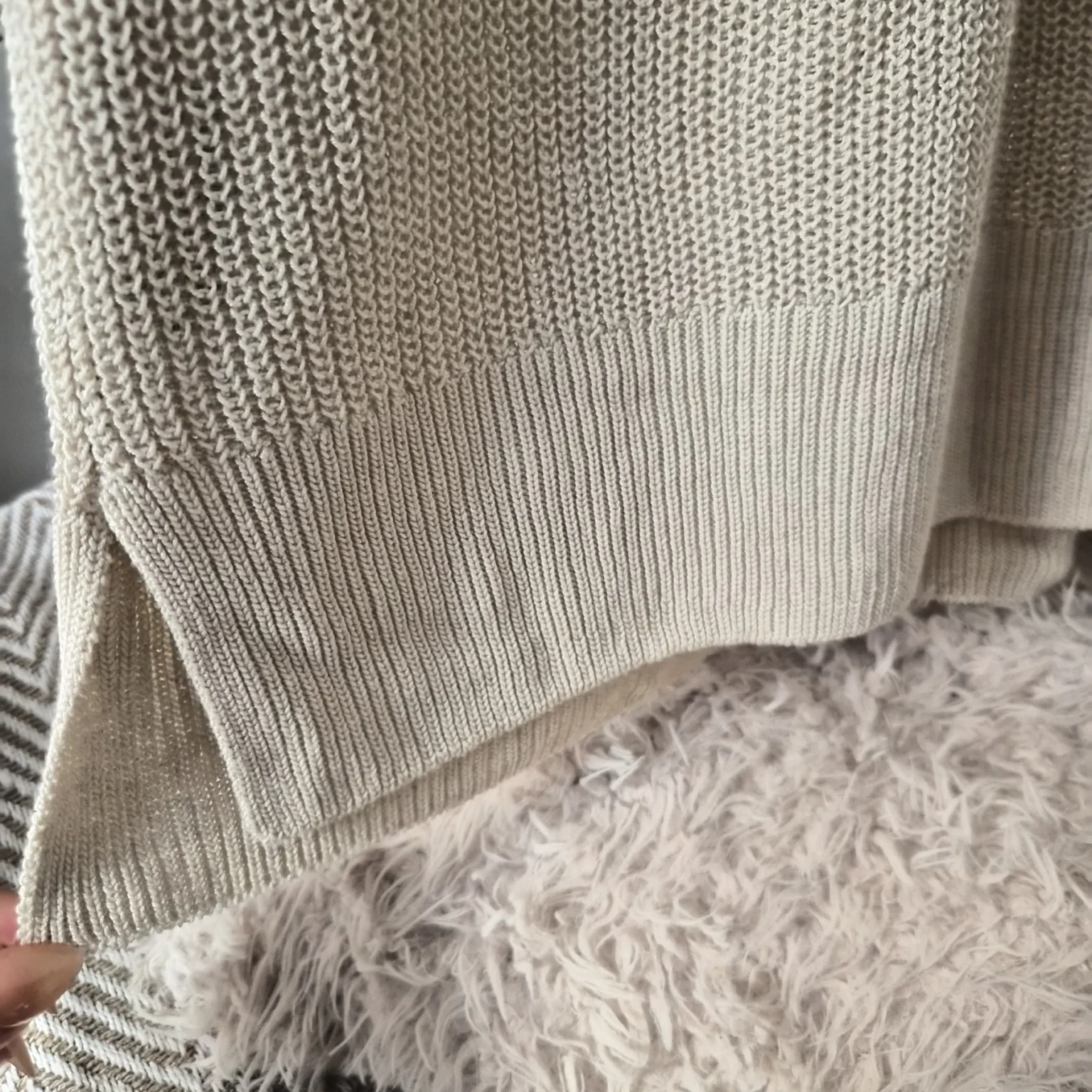 Image for Oversized fine-knit top, sizes S–M