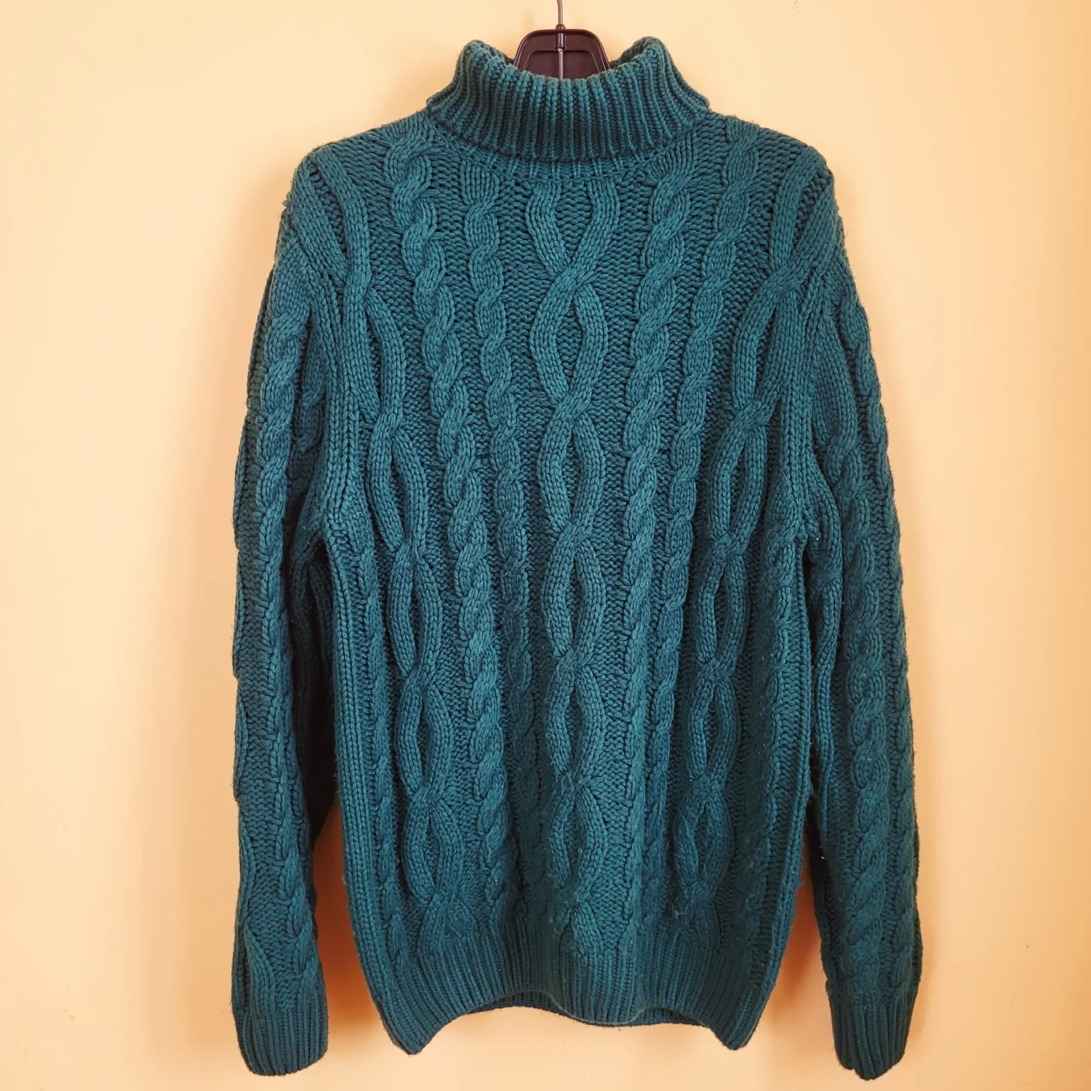 Image for Pull torsadé unisexe Simons, turquoise vert