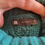 Thumbnail for Pull torsadé unisexe Simons, turquoise vert
