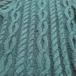 Thumbnail for Pull torsadé unisexe Simons, turquoise vert