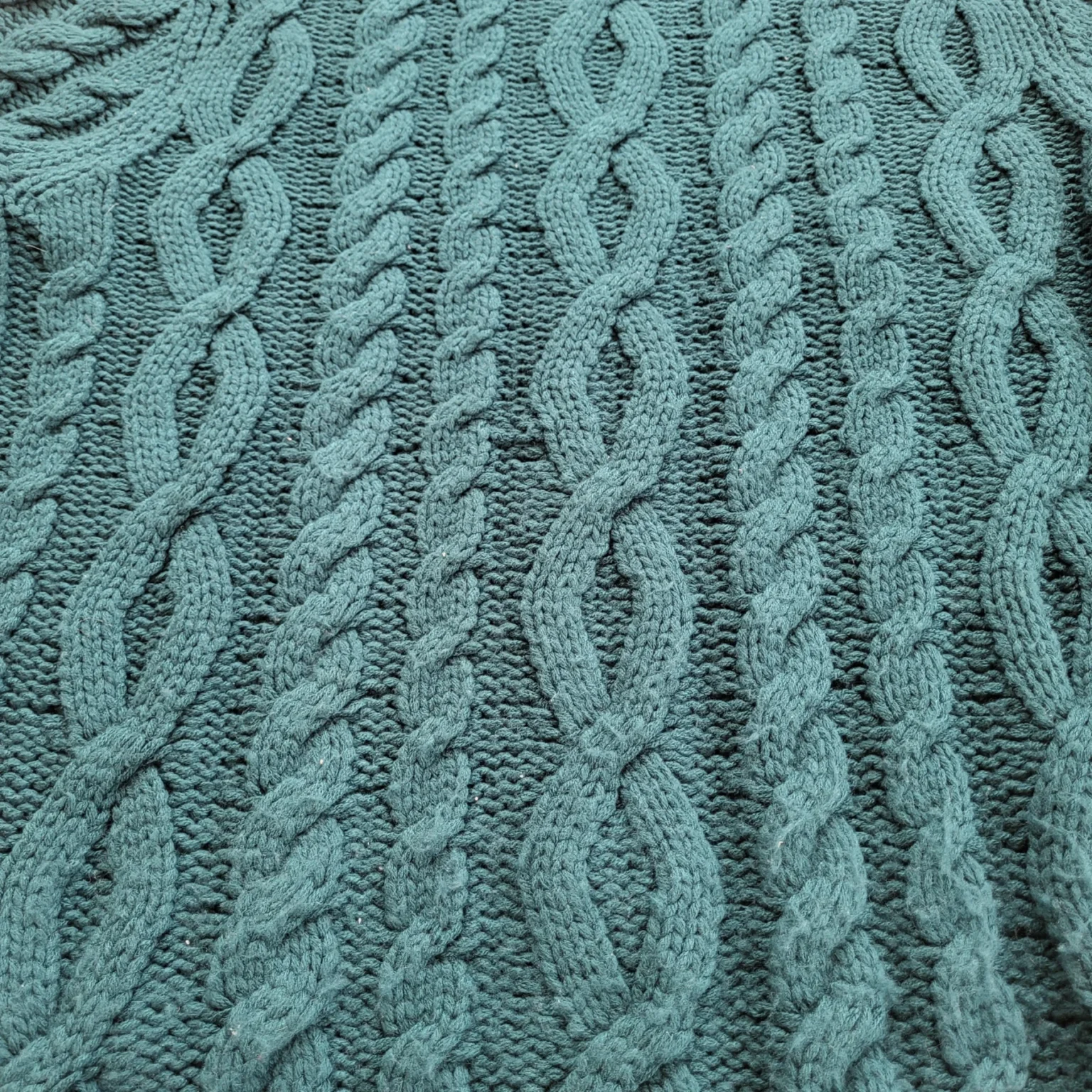 Image for Pull torsadé unisexe Simons, turquoise vert
