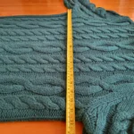 Thumbnail for Pull torsadé unisexe Simons, turquoise vert