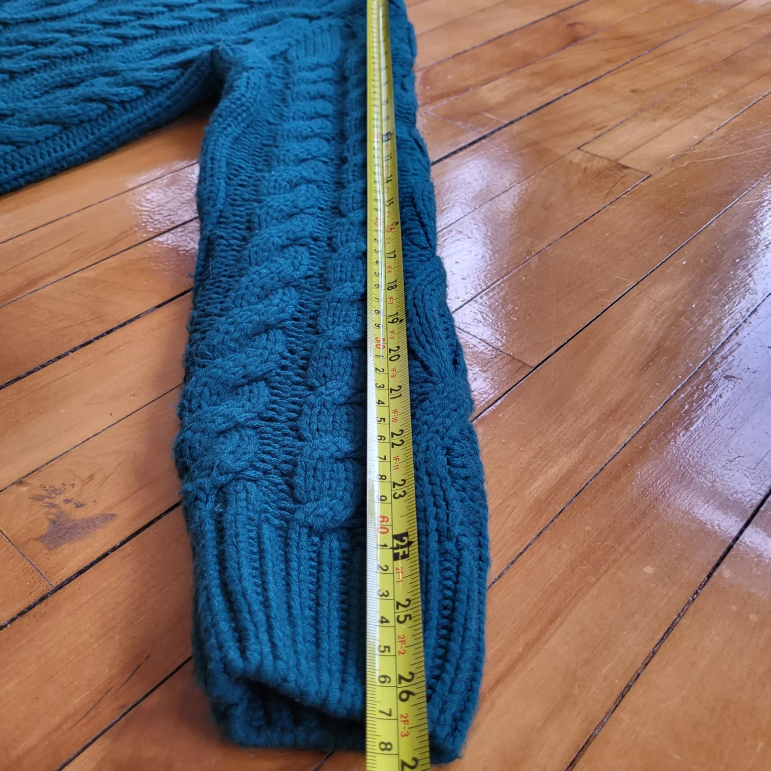 Image for Pull torsadé unisexe Simons, turquoise vert
