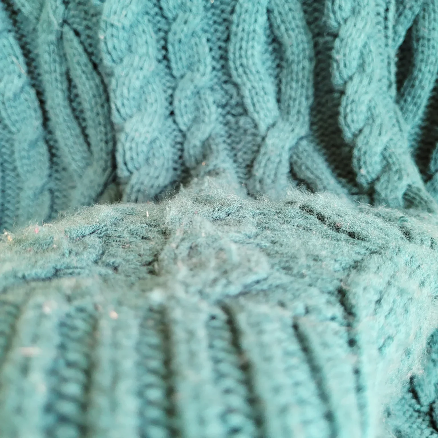 Image for Pull torsadé unisexe Simons, turquoise vert