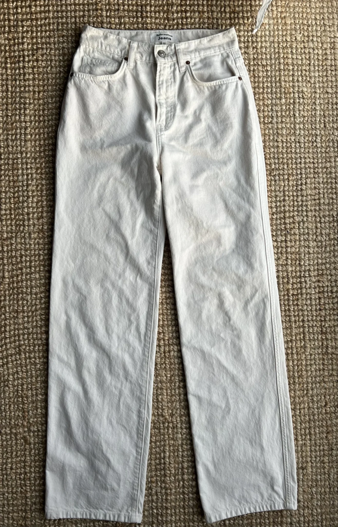 Image for Reformation - Val 90s Mid Rise Straight Jeans - Taille 24