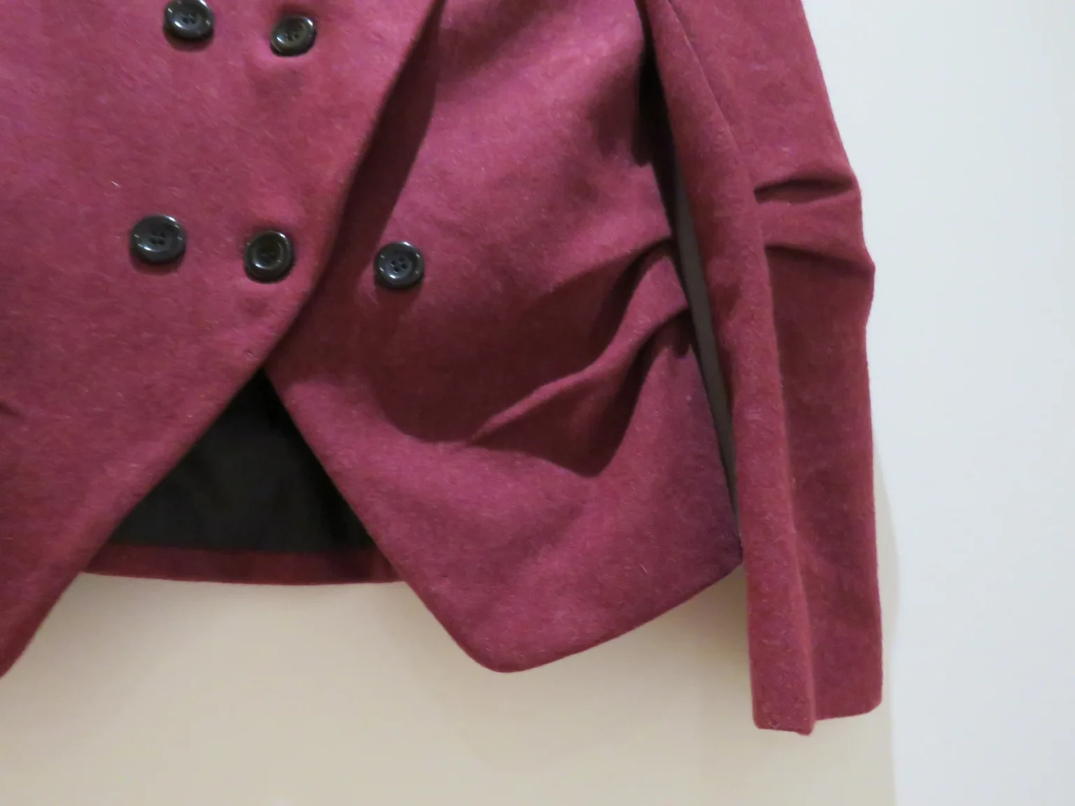 Image for HERETIC GOES ROUND Made in Japan 100% Wool Coat Jacket Avant Garde Minimalist