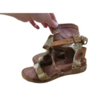 Featured thumbnail for A.S. 98 Ramos Clou Leather Gladiator Sandal Shoes in Tan US 8.5/9 Boho Grunge